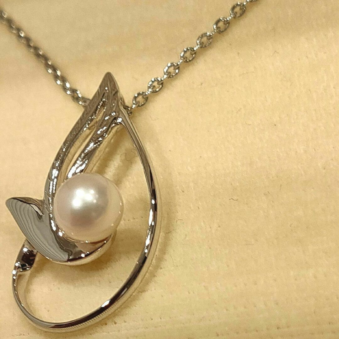 MIKIMOTO - 美品 ミキモト パールネックレス あこや シルバー MIKIMOTO - 美品 ミキモト パールネックレス あこや シルバー