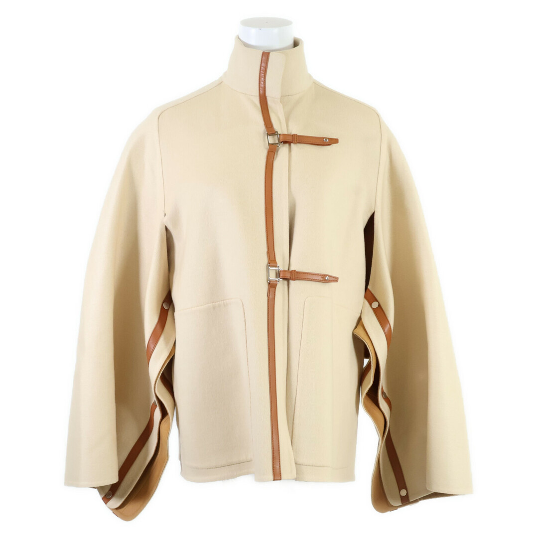 HERMES - エルメス PALETOT ESPRIT CAPE カシミヤ ケープ コート HERMES - エルメス PALETOT ESPRIT CAPE カシミヤ ケープ コート
