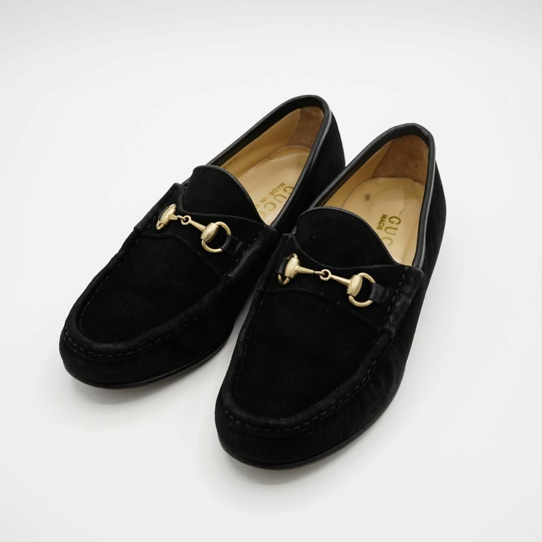GUCCI - GUCCI ローファー スエード ブラック #34 1/2の通販 by GUCCI - GUCCI ローファー スエード ブラック #34 1/2の通販 by