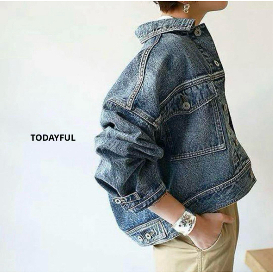 TODAYFUL - 【美品】TODAYFUL*クロップドデニムジャケットの TODAYFUL - 【美品】TODAYFUL*クロップドデニムジャケットの