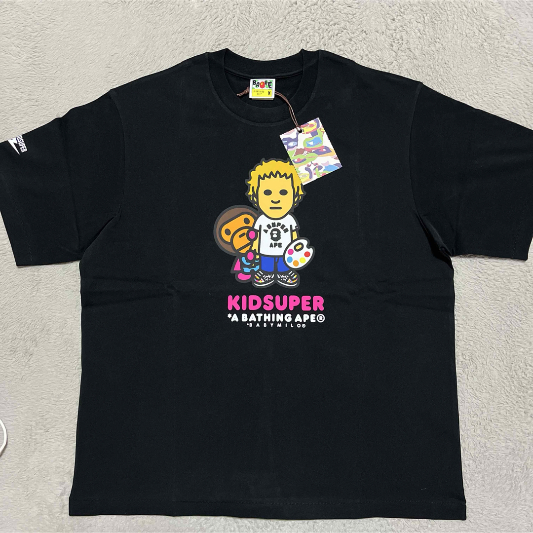 A BATHING APE - APE BAPE KAWS KIDSUPER BABY MILO tシャツ Mの A BATHING APE - APE BAPE KAWS KIDSUPER BABY MILO tシャツ Mの