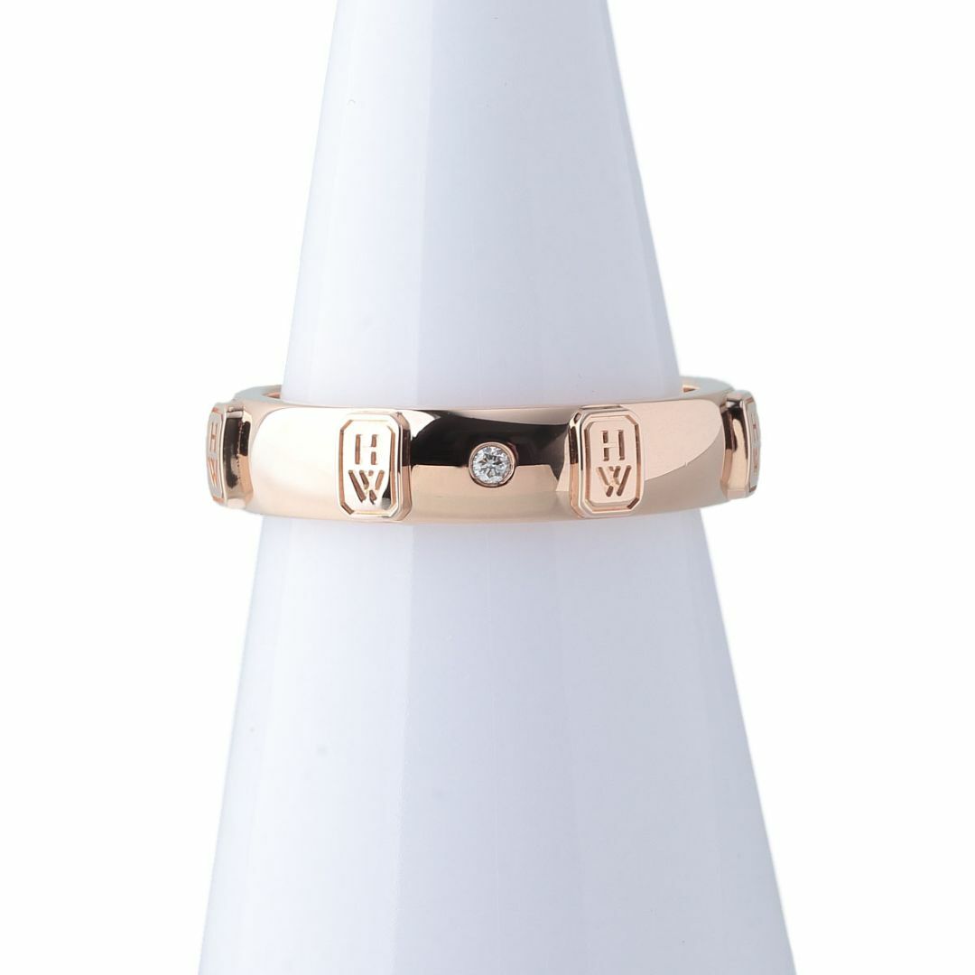 HARRY WINSTON - ハリーウィンストン HWロゴ バンド リング 1PD HARRY WINSTON - ハリーウィンストン HWロゴ バンド リング 1PD