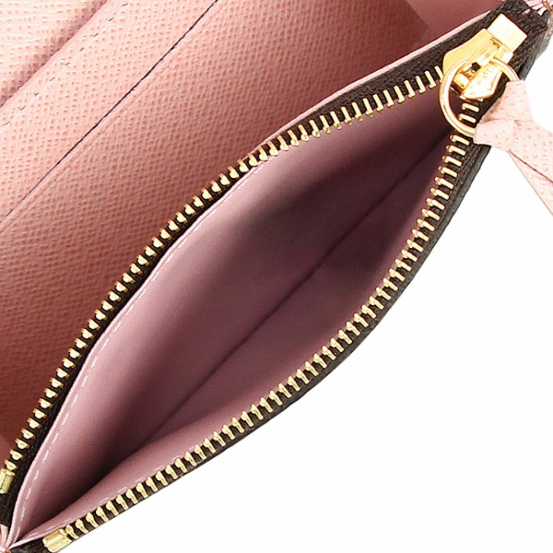 LOUIS VUITTON - ルイヴィトン ポルトモネロザリ ダミエ ローズ LOUIS VUITTON - ルイヴィトン ポルトモネロザリ ダミエ ローズ
