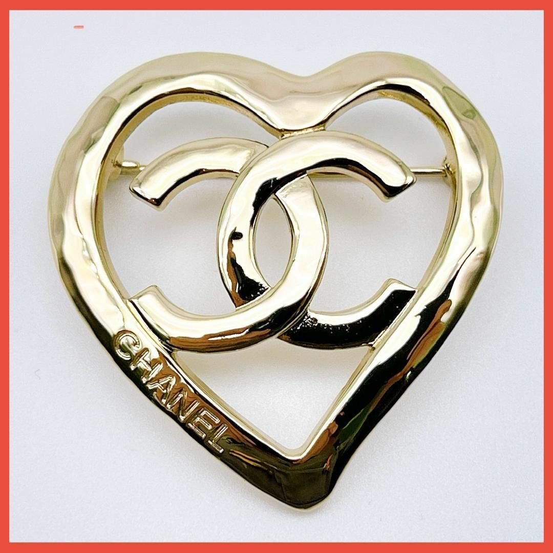 CHANEL - 【極美品!鑑定済み!】 シャネル ブローチ ハート CHANEL - 【極美品!鑑定済み!】 シャネル ブローチ ハート