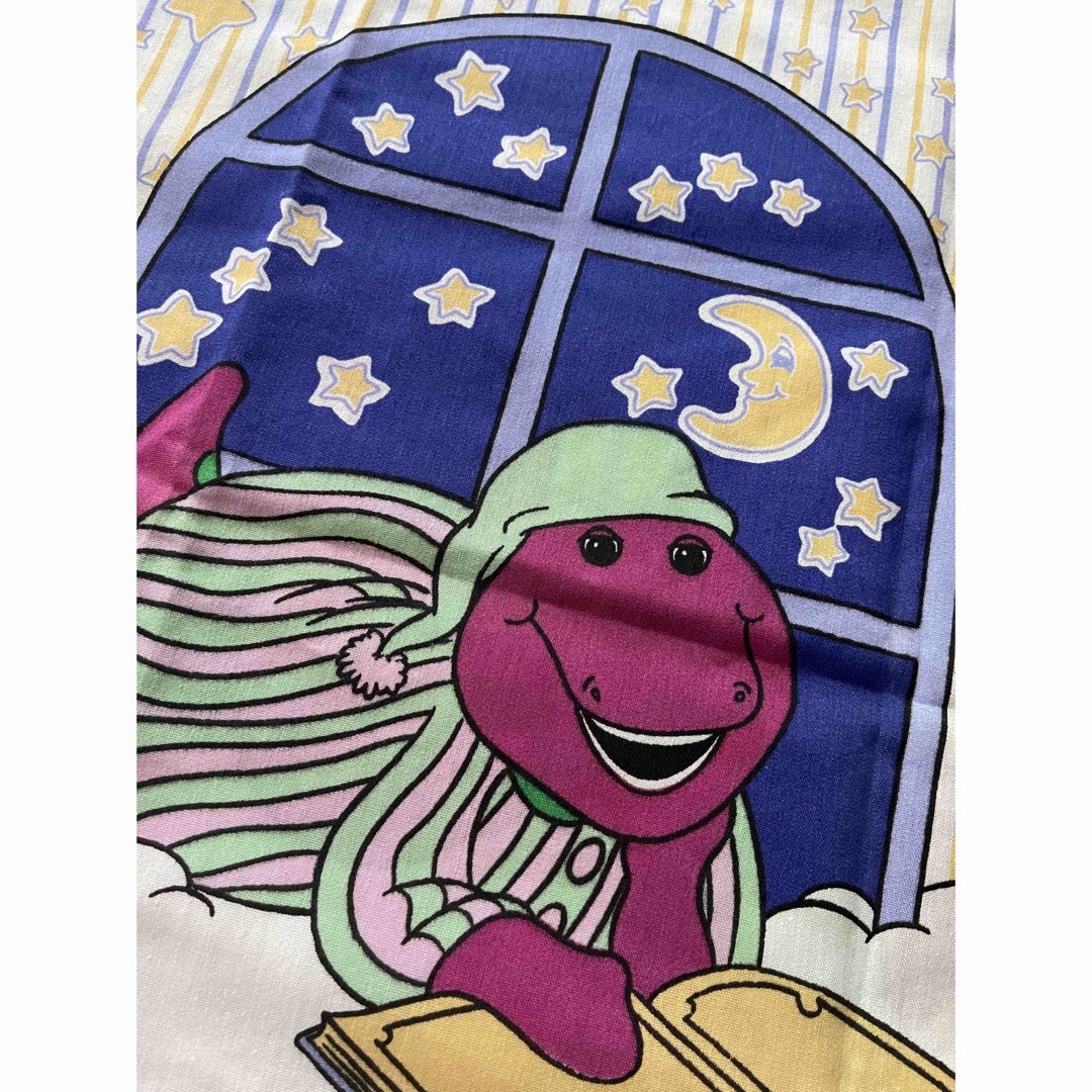 🌙🛏♡ vintage Barney バーニー ♡ピロー ビンテージシーツの 🌙🛏♡ vintage Barney バーニー ♡ピロー ビンテージシーツの