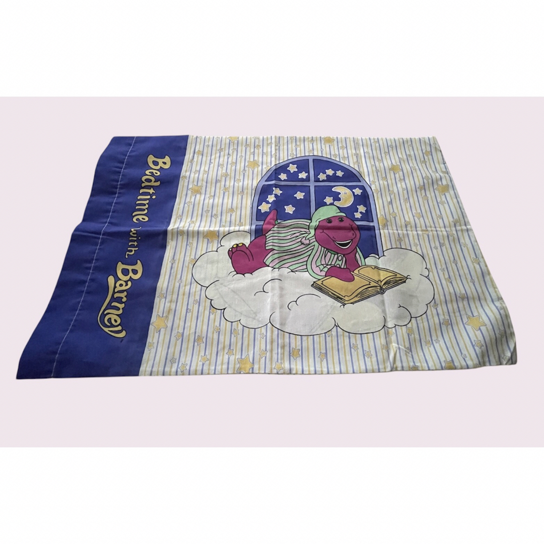 🌙🛏♡ vintage Barney バーニー ♡ピロー ビンテージシーツの 🌙🛏♡ vintage Barney バーニー ♡ピロー ビンテージシーツの