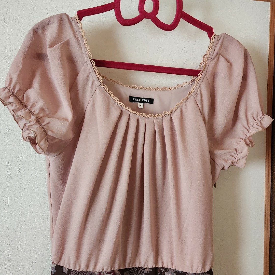 L'EST ROSE - レストローズ☆ワンピース☆薔薇柄の通販 by あや L'EST ROSE - レストローズ☆ワンピース☆薔薇柄の通販 by あや