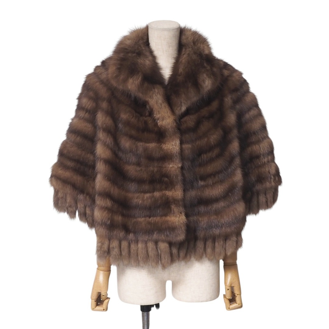 □美品□SOBOL ソボル ロシアンセーブル ポンチョ サイズFR □美品□SOBOL ソボル ロシアンセーブル ポンチョ サイズFR