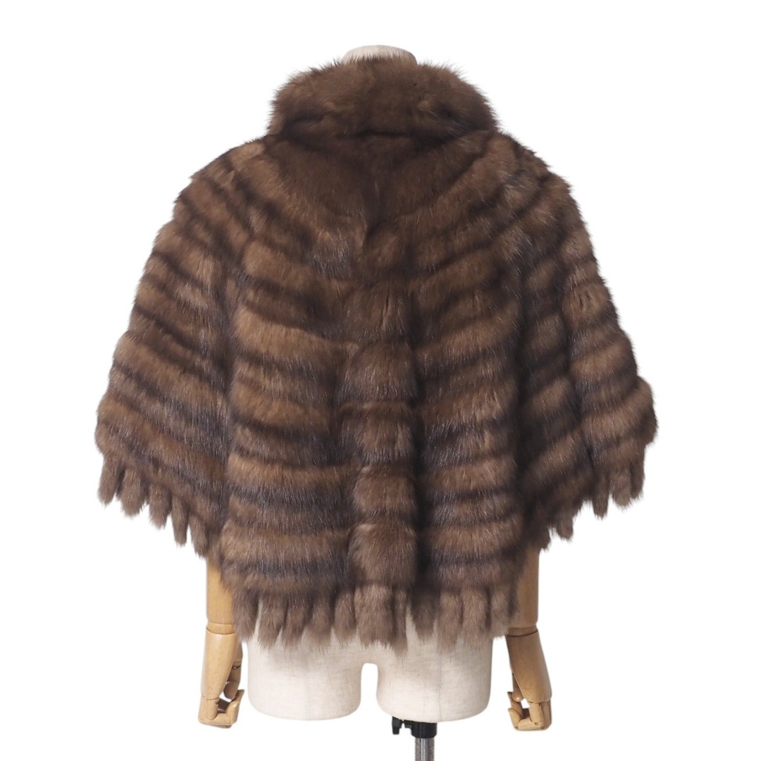 □美品□SOBOL ソボル ロシアンセーブル ポンチョ サイズFR □美品□SOBOL ソボル ロシアンセーブル ポンチョ サイズFR
