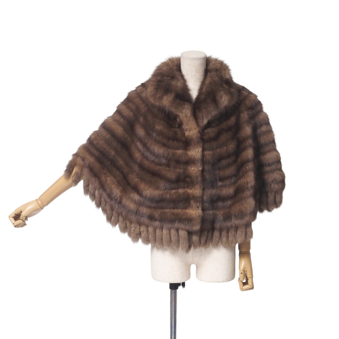 □美品□SOBOL ソボル ロシアンセーブル ポンチョ サイズFR □美品□SOBOL ソボル ロシアンセーブル ポンチョ サイズFR