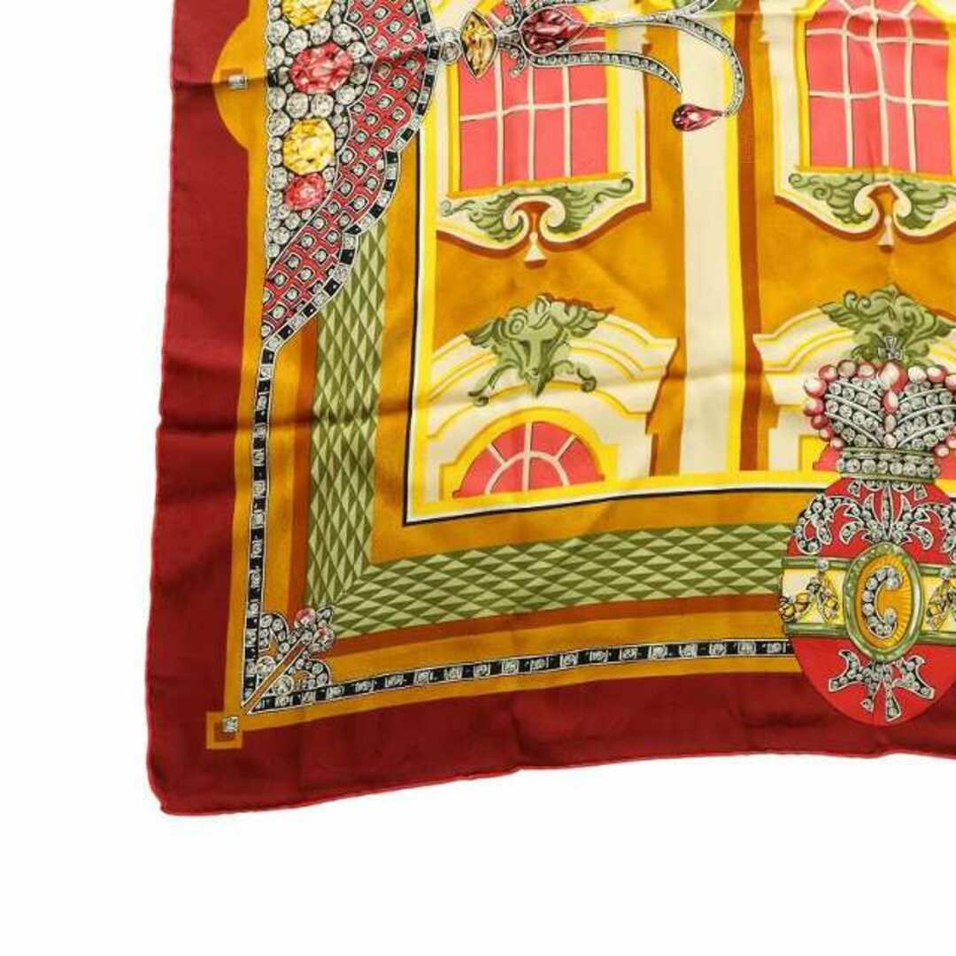 Cartier - カルティエ 大判スカーフ ストール ロゴ 総柄 絹 Cartier - カルティエ 大判スカーフ ストール ロゴ 総柄 絹