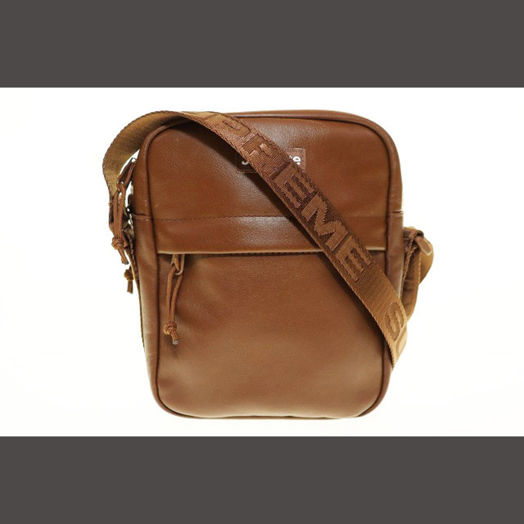 Supreme - SUPREME 24AW LEATHER SHOULDER BAG BROWNの通販 by Supreme - SUPREME 24AW LEATHER SHOULDER BAG BROWNの通販 by