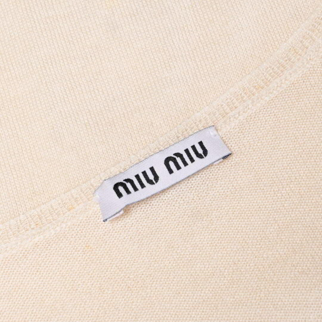 MIU MIU - miu miu シルク カシミヤ混 ノースリーブ ニットの MIU MIU - miu miu シルク カシミヤ混 ノースリーブ ニットの