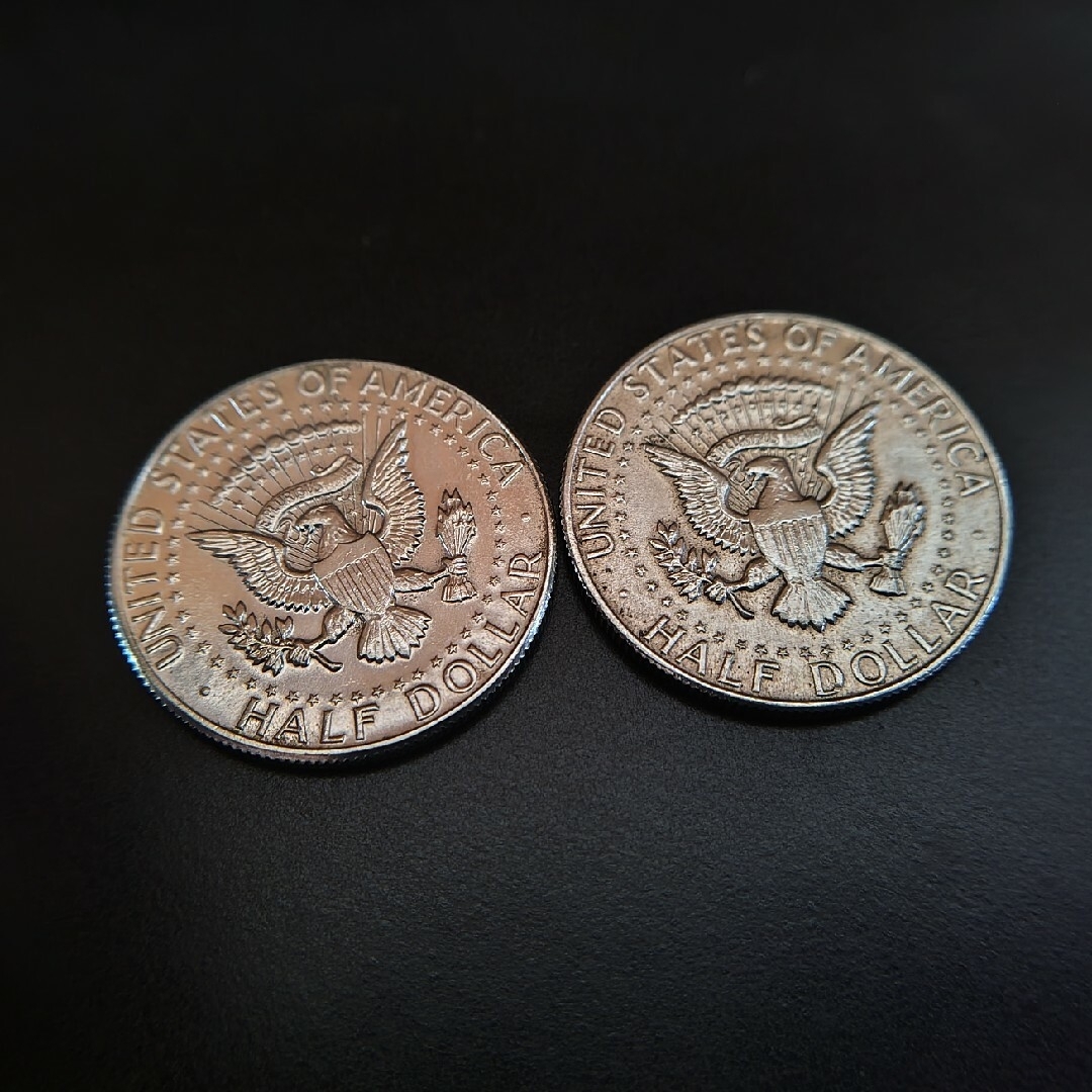 美品】アメリカケネディハーフダラー 50セント(2枚セット)の通販 美品】アメリカケネディハーフダラー 50セント(2枚セット)の通販
