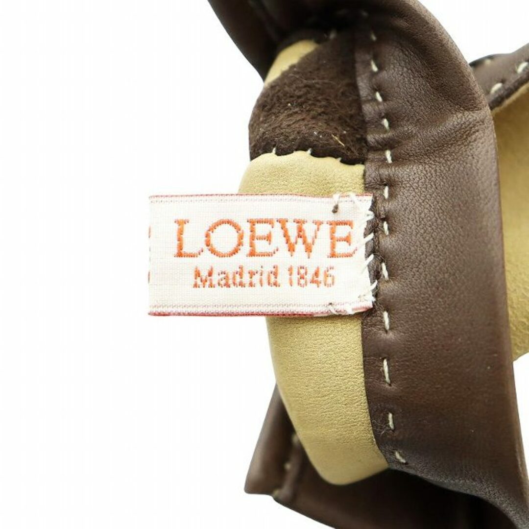 LOEWE - ロエベ 手袋 グローブ ロゴ スエード レザー アナグラム LOEWE - ロエベ 手袋 グローブ ロゴ スエード レザー アナグラム