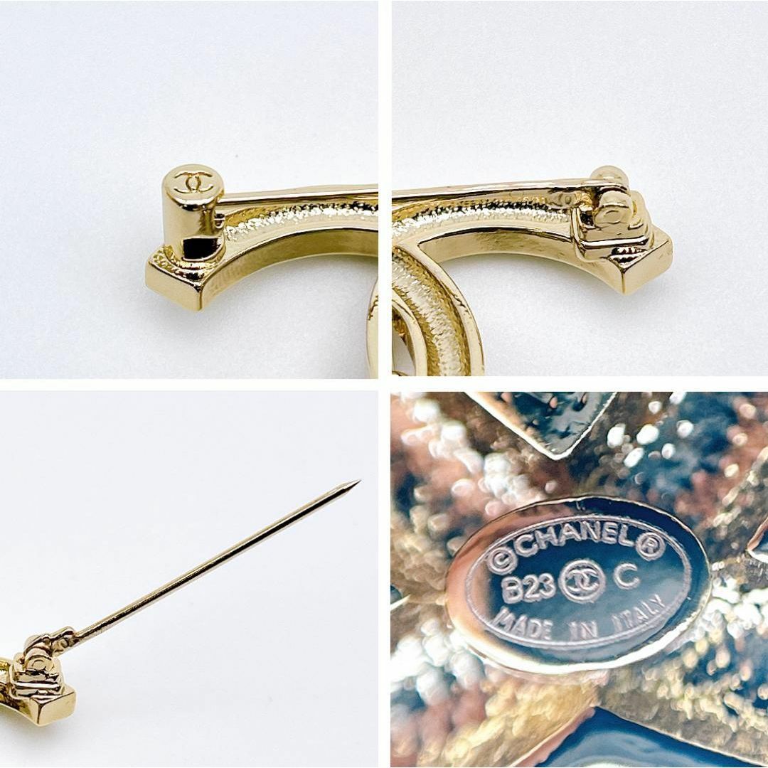 CHANEL - 【極美品!鑑定済み!】 シャネル ブローチ マトラッセ CHANEL - 【極美品!鑑定済み!】 シャネル ブローチ マトラッセ