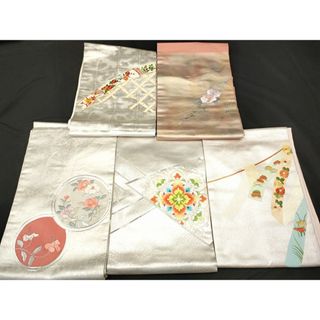 平和屋本店□名古屋帯 まとめて5点 花柄 駒刺繍 金銀彩 金銀糸 平和屋本店□名古屋帯 まとめて5点 花柄 駒刺繍 金銀彩 金銀糸