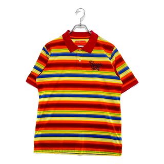ビームス(BEAMS)のcoco 中古 ビームスゴルフ BEAMSGOLF メンズ 半袖ポロシャツ L レインボーカラー ボーダー(ウエア)