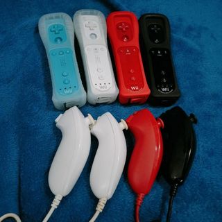 Wii - 純正 任天堂 Wiiリモコンプラス青白赤黒・ヌンチャク白 Wii - 純正 任天堂 Wiiリモコンプラス青白赤黒・ヌンチャク白