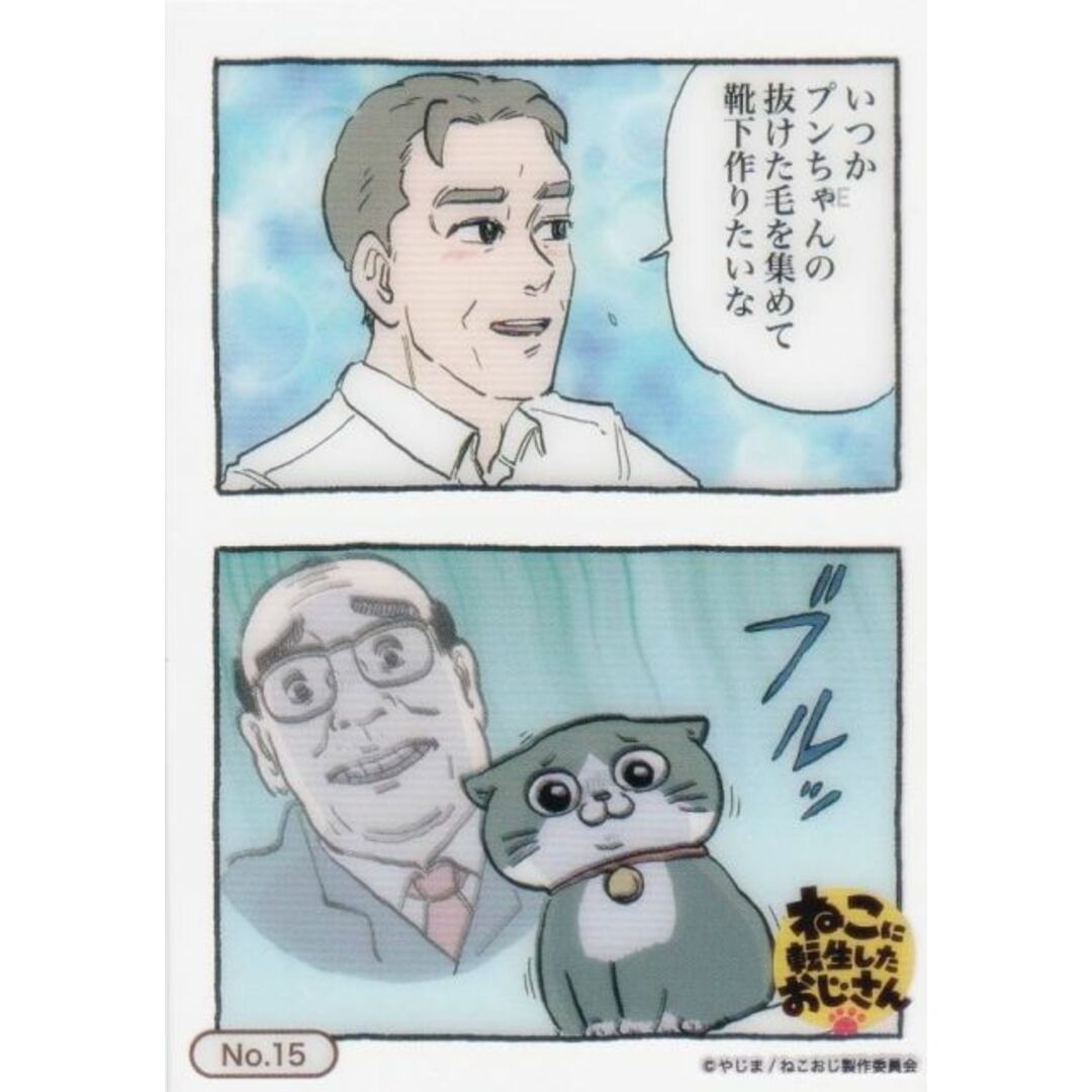 【No.15 プンちゃん&おじさん&社長】 ブシロード トレーディングカード コレクションクリア ねこに転生したおじさん エンタメ/ホビーのアニメグッズ(その他)の商品写真