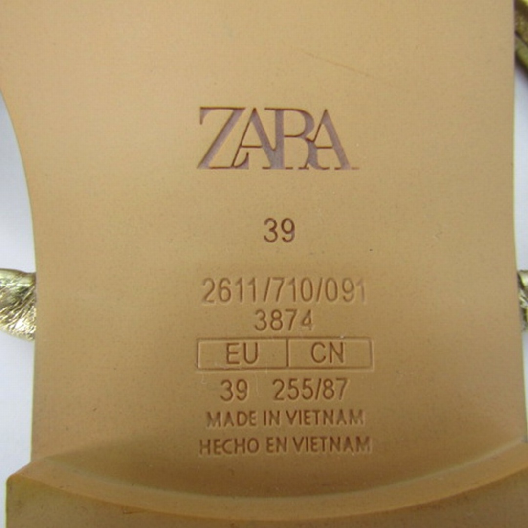 ZARA - ザラ サンダルスクエアトゥ フラットシューズ 靴 ZARA - ザラ サンダルスクエアトゥ フラットシューズ 靴