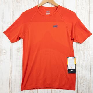 ミレー(MILLET)の【Men's XS/S オレンジ系】 Millet ( ミレー ) LTK シームレス ティー シャツ LTK Seamless T Shorts ポリエステル MIV7880 Men's  化繊 ショートスリーブTシ(Tシャツ/カットソー(半袖/袖なし))