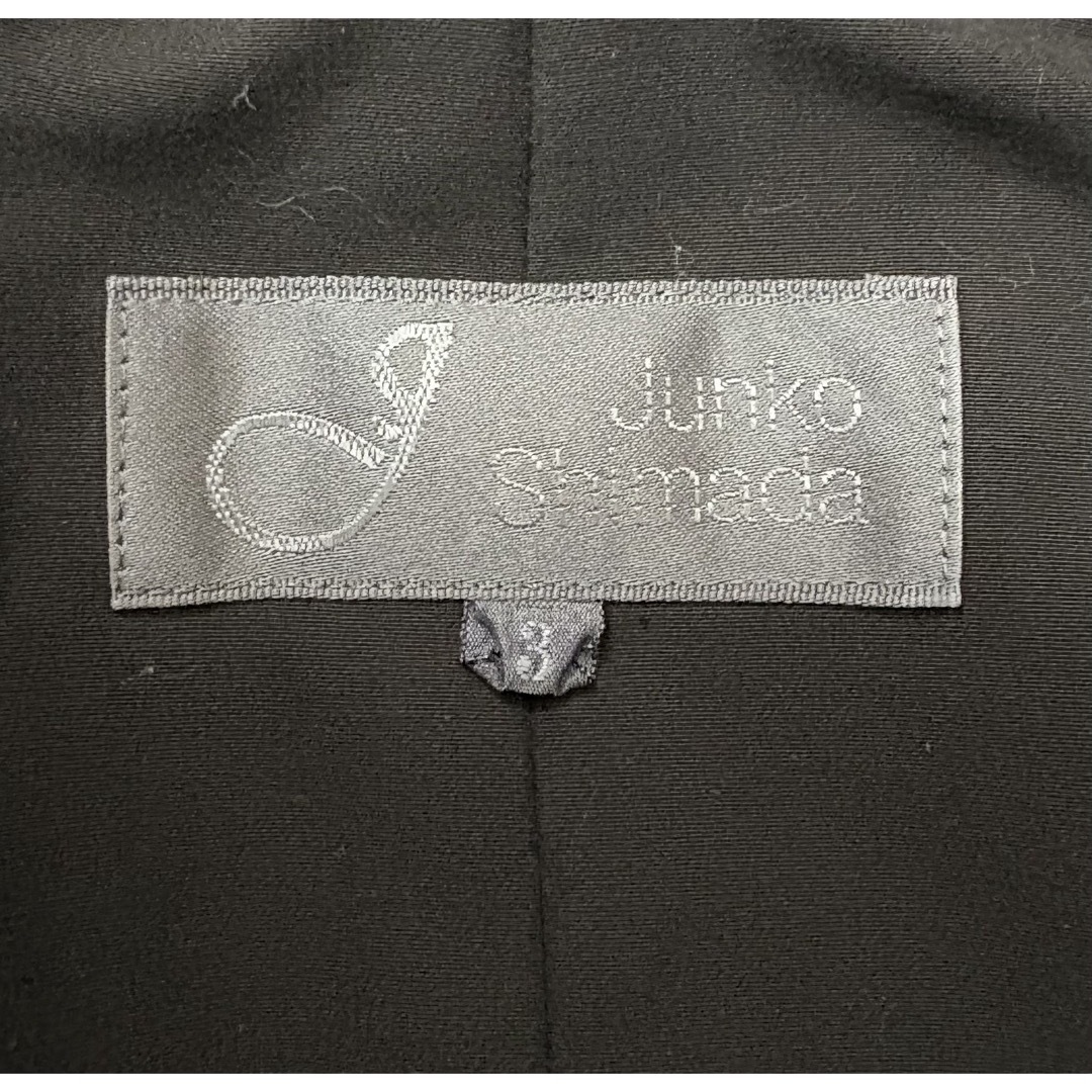 JUNKO SHIMADA - ジュンコシマダ コート黒 サイズ3(XL) ベルト JUNKO SHIMADA - ジュンコシマダ コート黒 サイズ3(XL) ベルト