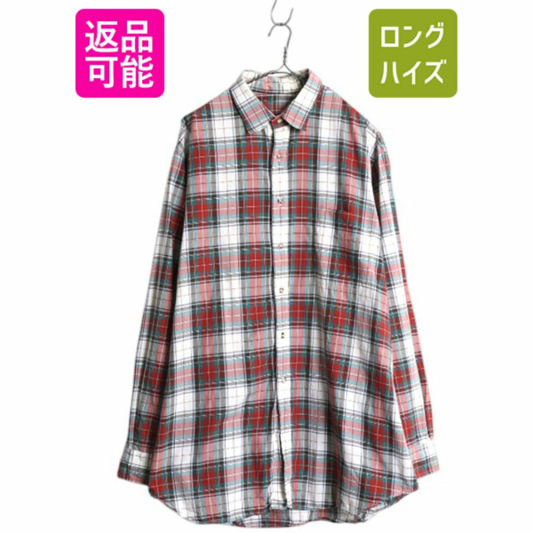 80s USA製 バーバリー チェック 長袖 シャツ メンズ XL 旧タグ 80s USA製 バーバリー チェック 長袖 シャツ メンズ XL 旧タグ