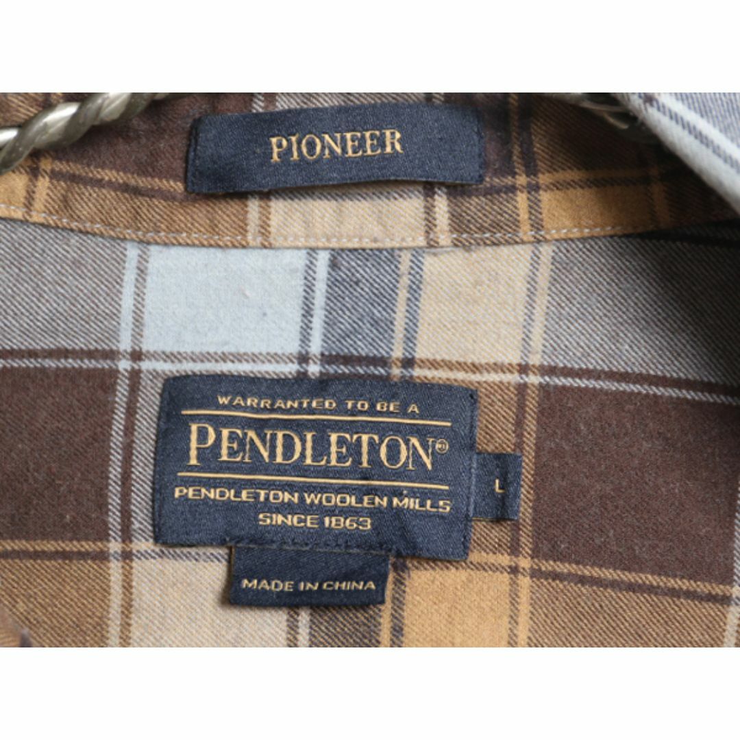 PENDLETON - ペンドルトン チェック フランネル シャツ メンズ L PENDLETON - ペンドルトン チェック フランネル シャツ メンズ L
