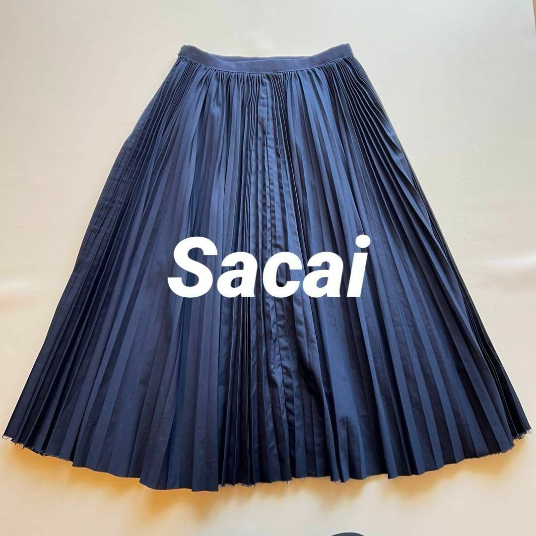sacai - 美品☆サカイ プリーツスカート サイドスリット ラップ sacai - 美品☆サカイ プリーツスカート サイドスリット ラップ