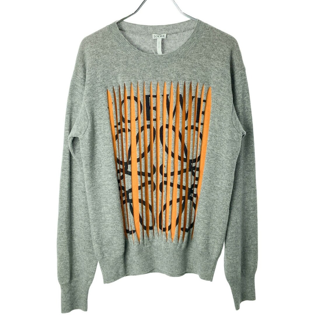 LOEWE - LOEWE ロエベ ロゴメッシュデザイン カシミヤニット LOEWE - LOEWE ロエベ ロゴメッシュデザイン カシミヤニット