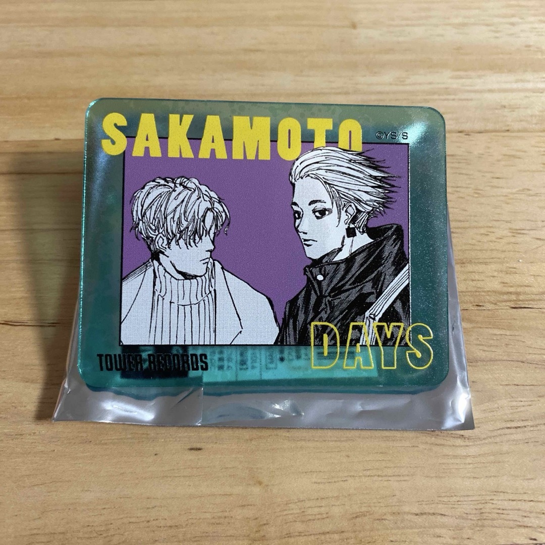 サカモトデイズ タワレコカフェ 複製原画展 アクリルバッジ 楽 サカモトデイズ タワレコカフェ 複製原画展 アクリルバッジ 楽