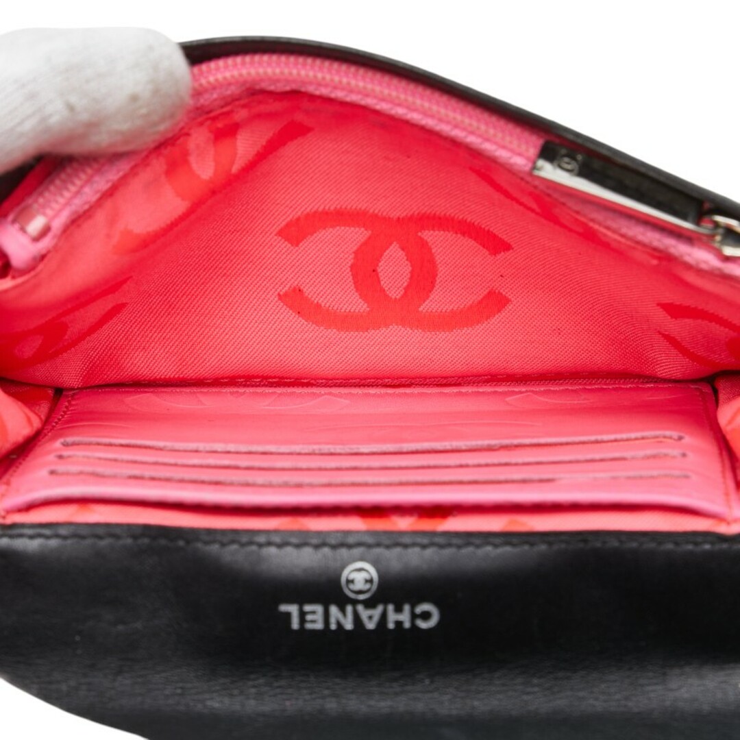 CHANEL - シャネル カンボンライン ココマーク 二つ折り財布 CHANEL - シャネル カンボンライン ココマーク 二つ折り財布