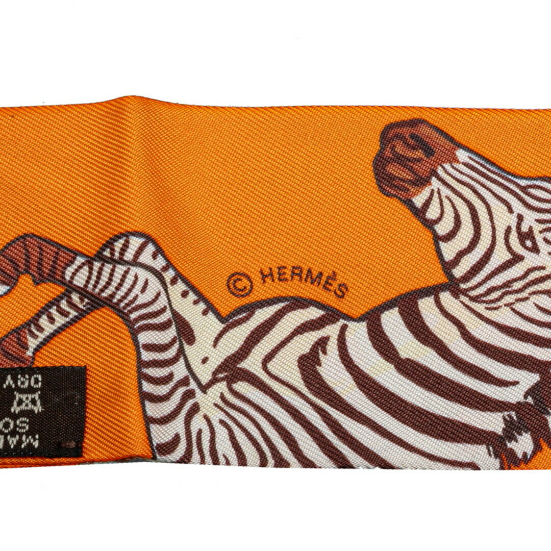 HERMES - エルメス ツイリー LES ZEBRES ゼブラ スカーフ シルク HERMES - エルメス ツイリー LES ZEBRES ゼブラ スカーフ シルク