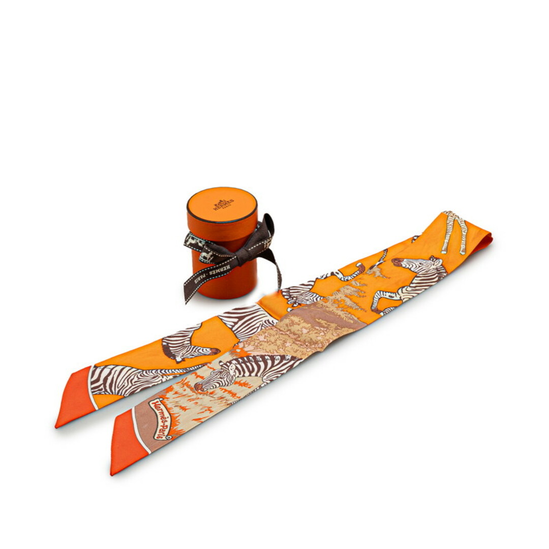 HERMES - エルメス ツイリー LES ZEBRES ゼブラ スカーフ シルク HERMES - エルメス ツイリー LES ZEBRES ゼブラ スカーフ シルク