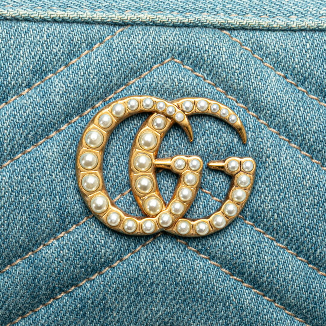 GUCCI - 美品 グッチ GGマーモント パール ショルダーバッグ GUCCI - 美品 グッチ GGマーモント パール ショルダーバッグ