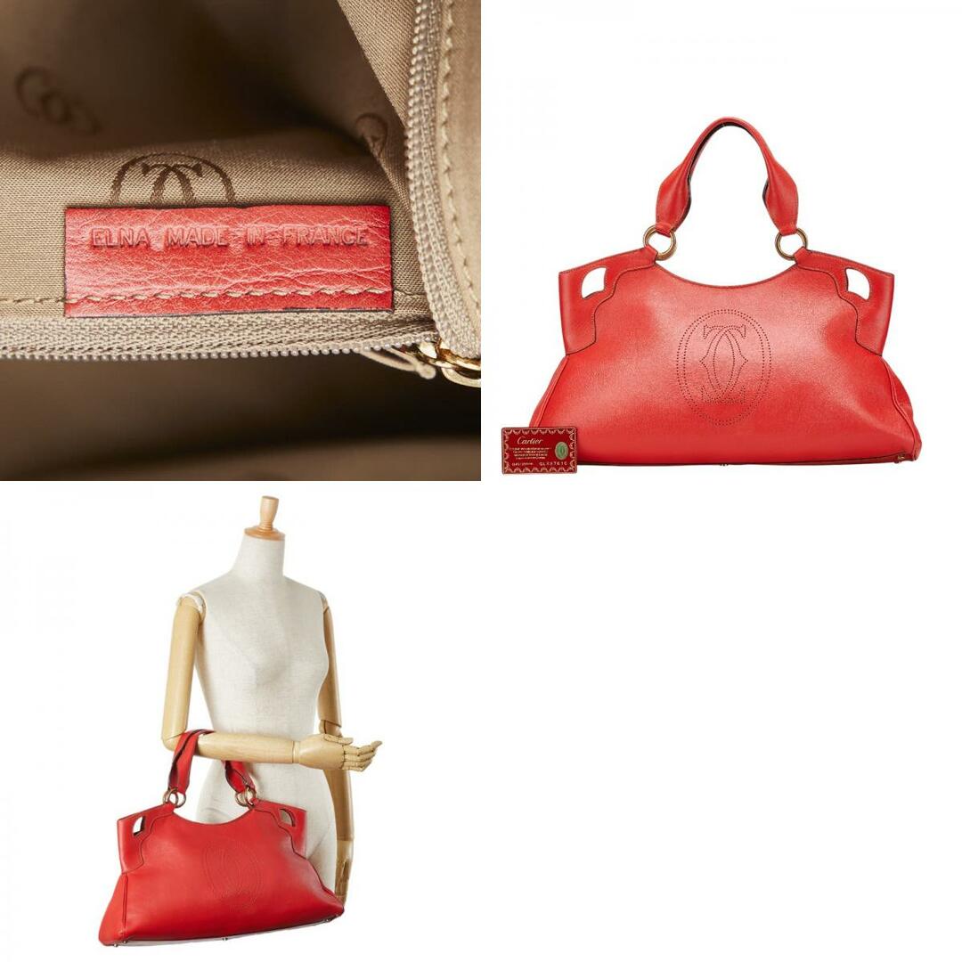 Cartier - カルティエ マルチェロ パンチングロゴ ハンドバッグ Cartier - カルティエ マルチェロ パンチングロゴ ハンドバッグ