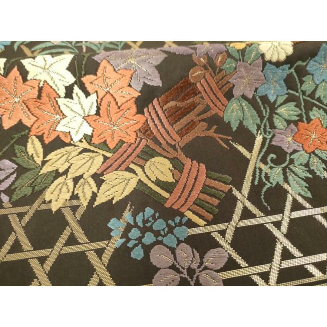 平和屋着物□六通柄袋帯 唐織 草花文 金糸 鈴乃屋扱い 正絹 逸品 平和屋着物□六通柄袋帯 唐織 草花文 金糸 鈴乃屋扱い 正絹 逸品