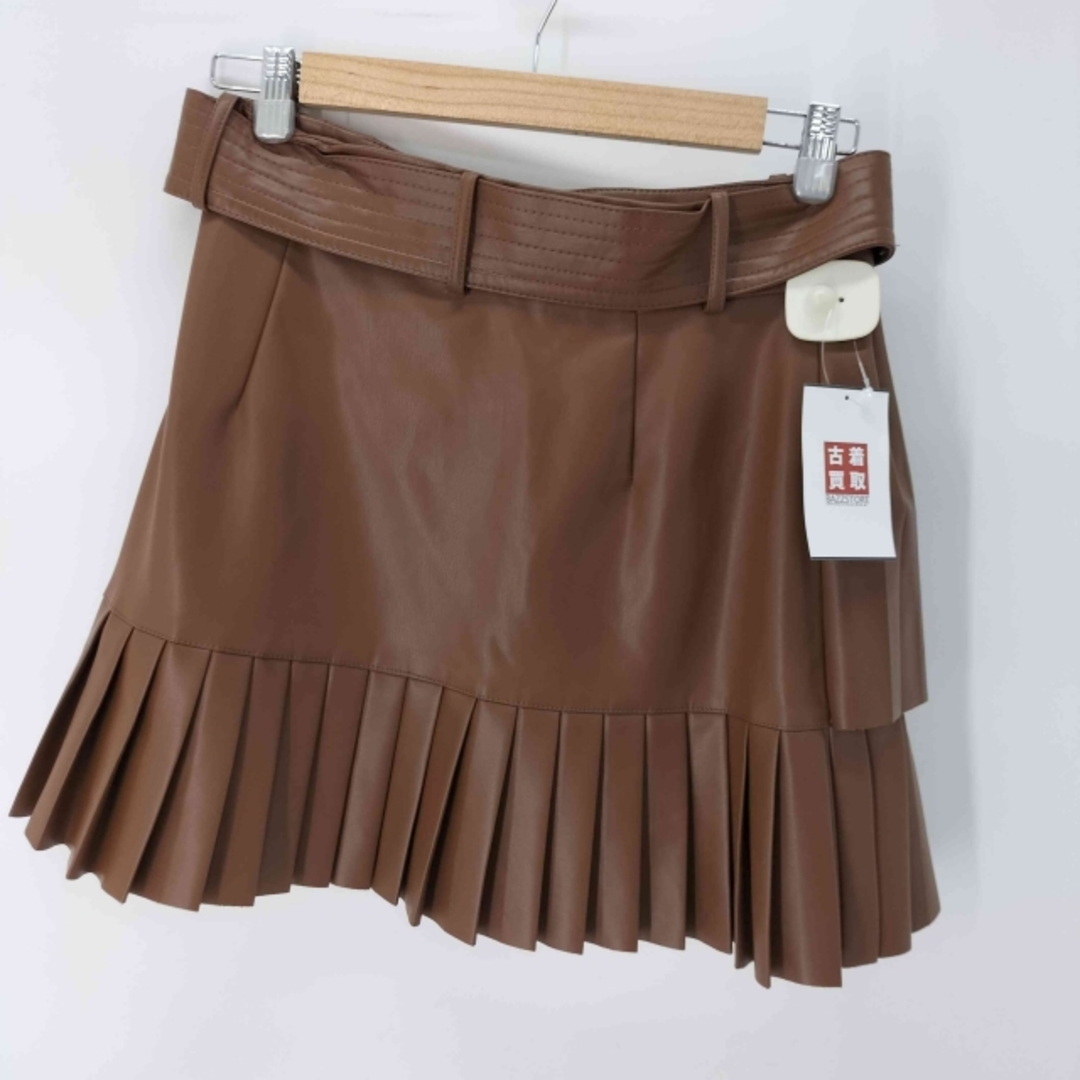 ZARA - ZARA(ザラ) レイヤードデザインフェイクレザープリーツ ZARA - ZARA(ザラ) レイヤードデザインフェイクレザープリーツ