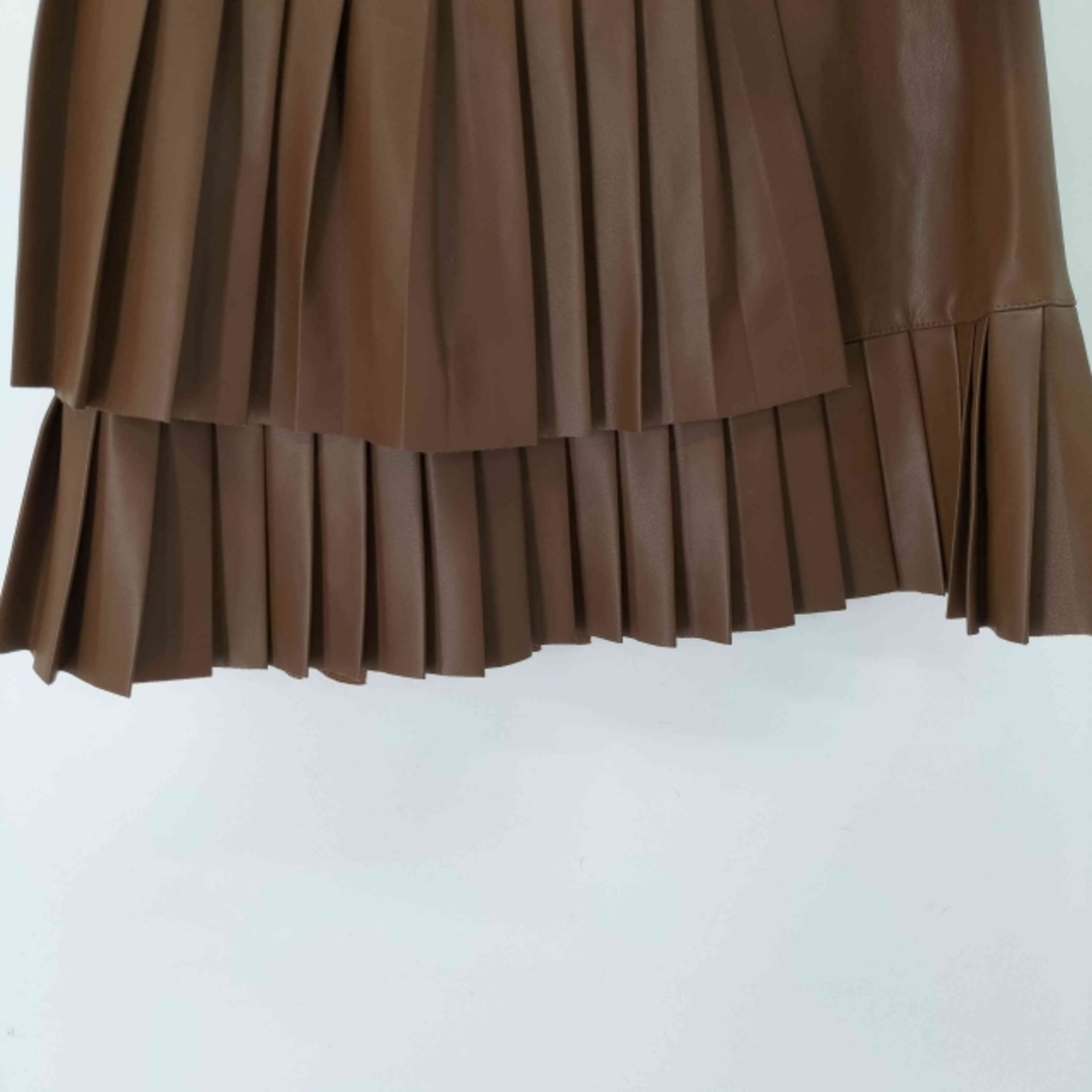 ZARA - ZARA(ザラ) レイヤードデザインフェイクレザープリーツ ZARA - ZARA(ザラ) レイヤードデザインフェイクレザープリーツ