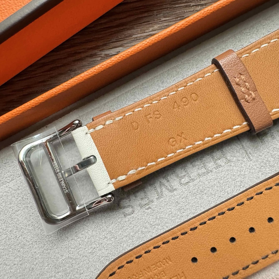 Apple - 2491 Apple Watch エルメス ホワイト ブラック ゴールド Apple - 2491 Apple Watch エルメス ホワイト ブラック ゴールド
