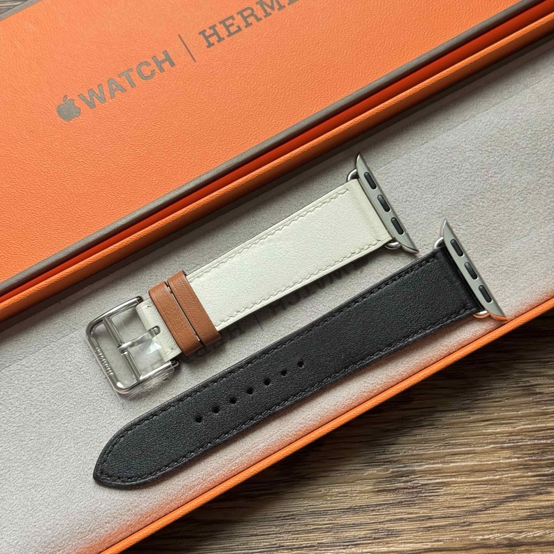 Apple - 2491 Apple Watch エルメス ホワイト ブラック ゴールド Apple - 2491 Apple Watch エルメス ホワイト ブラック ゴールド
