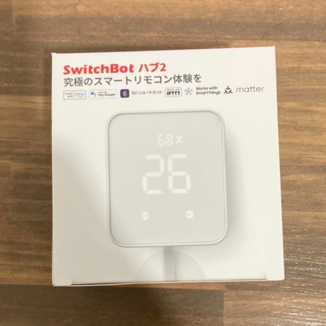 新品未使用】スイッチボット ハブ2 / switchbot hub2の通販 by 新品未使用】スイッチボット ハブ2 / switchbot hub2の通販 by