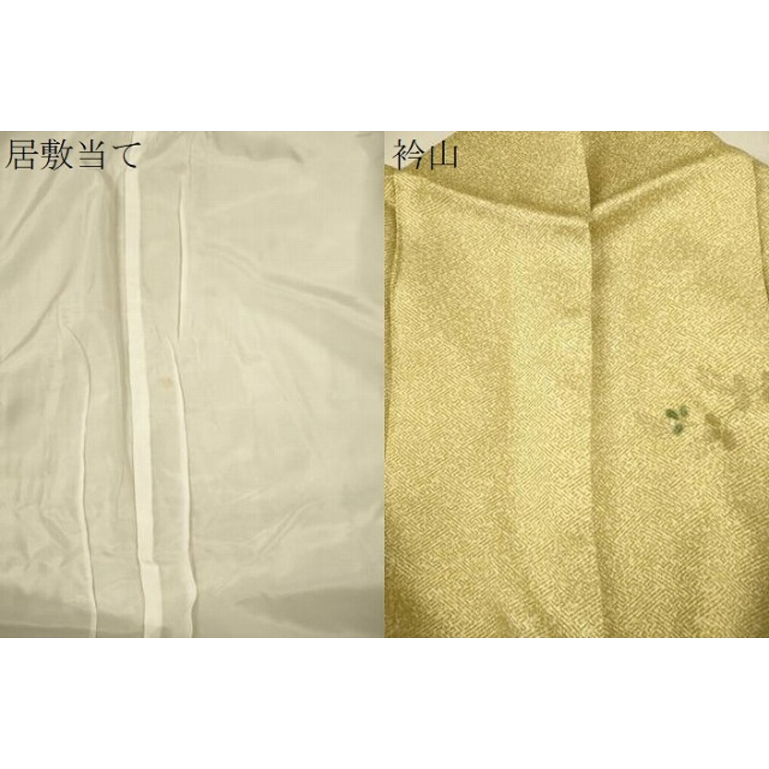 平和屋着物▽訪問着 単衣 短冊重ね草花文 金銀彩 正絹 逸品 平和屋着物▽訪問着 単衣 短冊重ね草花文 金銀彩 正絹 逸品