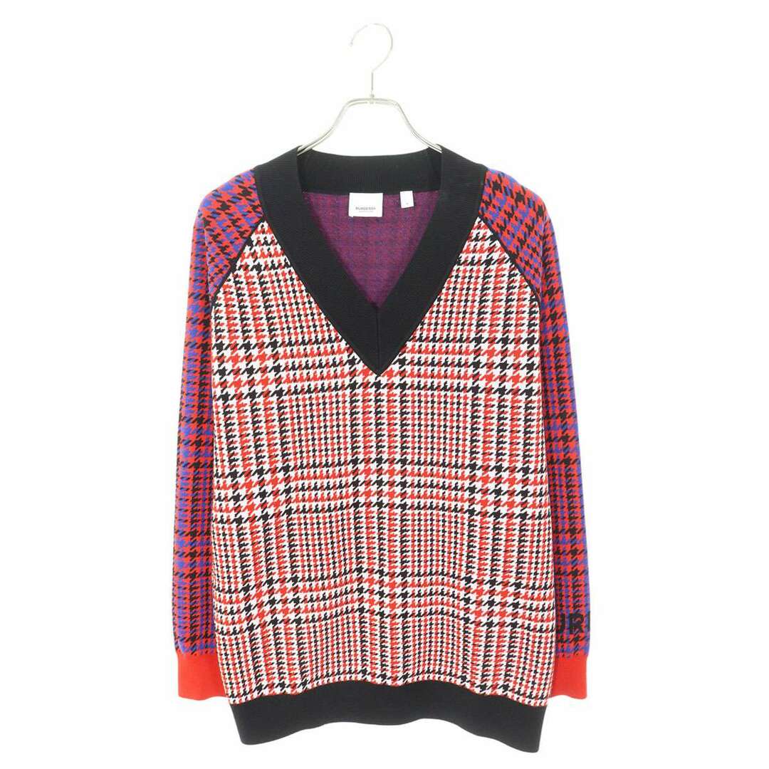 BURBERRY - バーバリー 8037829 ハウンドトゥースVネックニット BURBERRY - バーバリー 8037829 ハウンドトゥースVネックニット