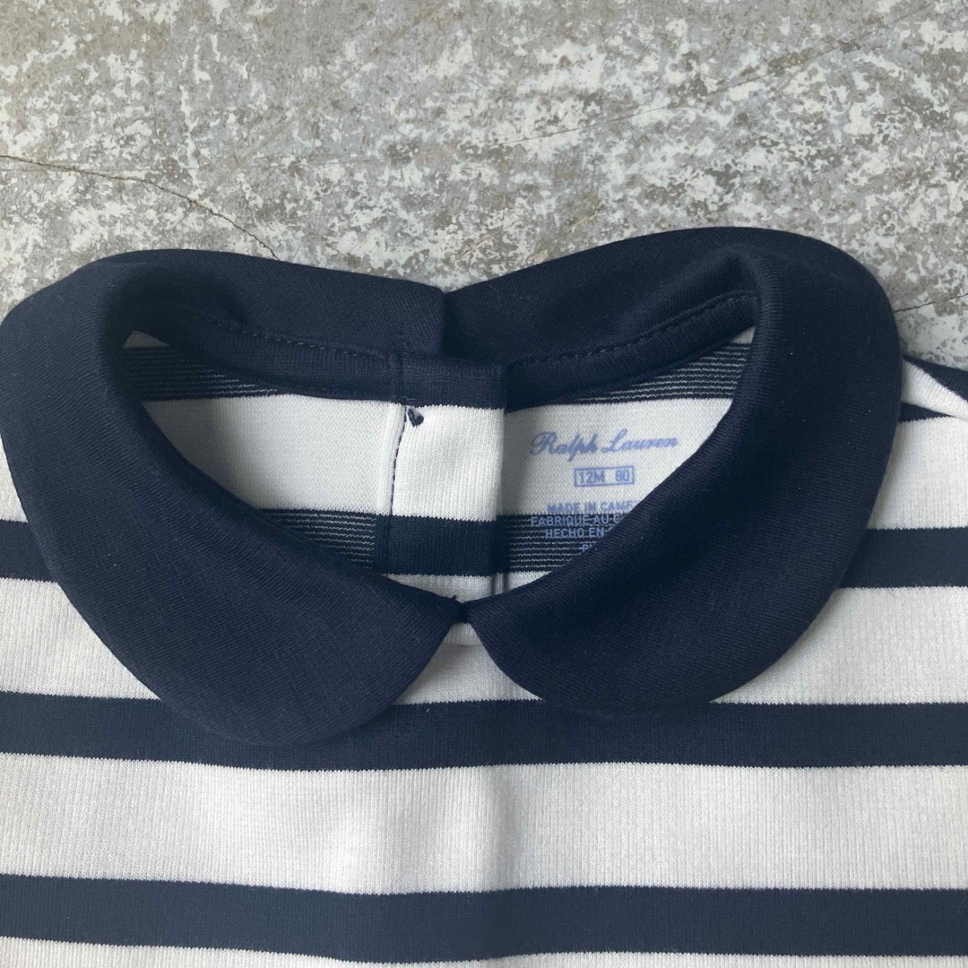 Ralph Lauren - 【美品】Ralph Lauren 80サイズ 丸襟ボーダー Ralph Lauren - 【美品】Ralph Lauren 80サイズ 丸襟ボーダー