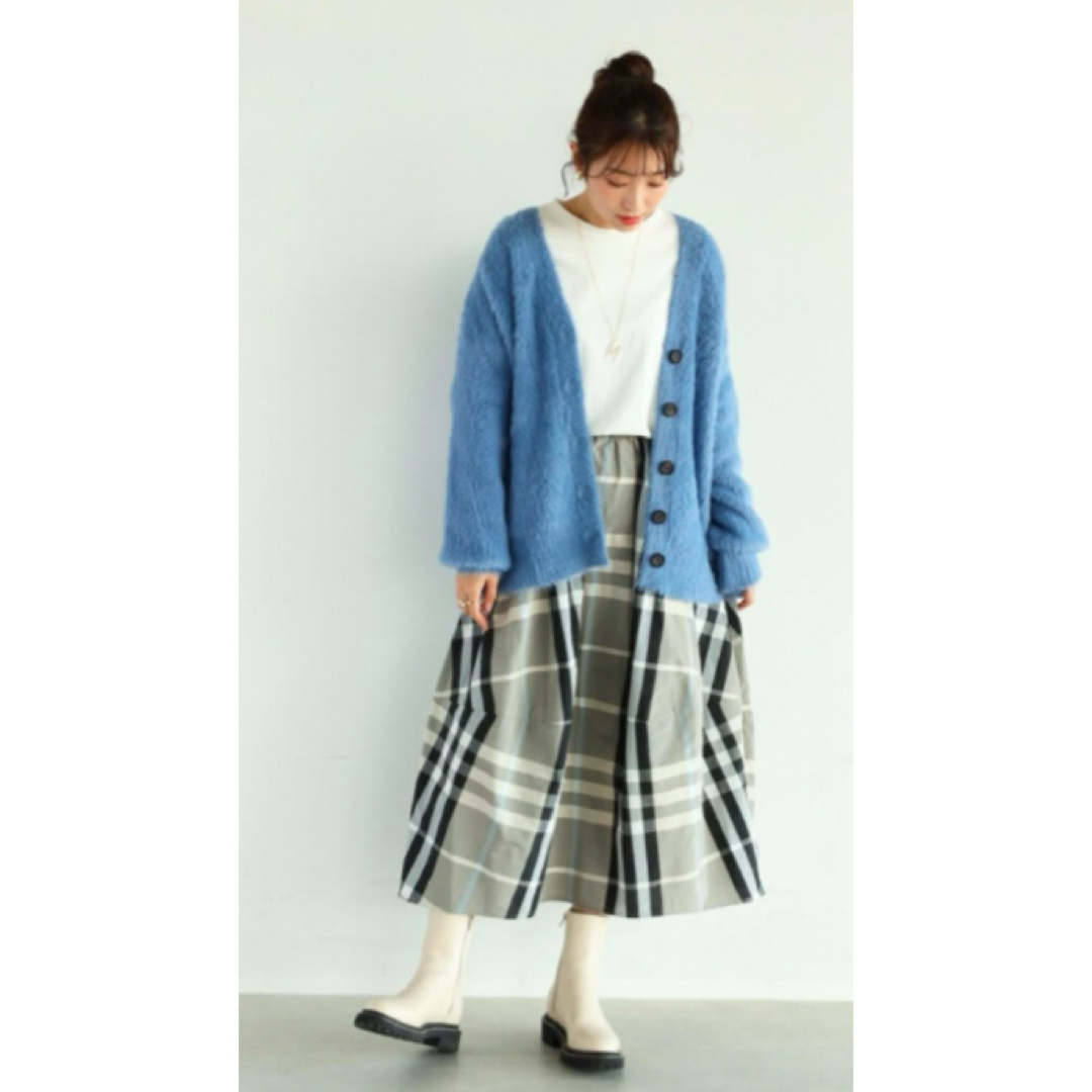 SCOT CLUB - 新品︎【Vin】ヴァン ライトグレー チェックタフタ SCOT CLUB - 新品︎【Vin】ヴァン ライトグレー チェックタフタ