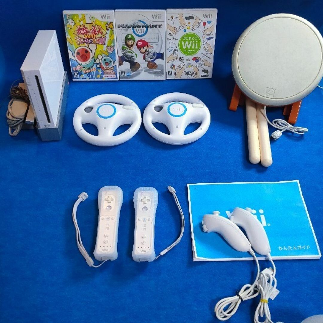 Wii - 任天堂 Wii マリオカート ハンドル 太鼓の達人 タタコン Wii - 任天堂 Wii マリオカート ハンドル 太鼓の達人 タタコン