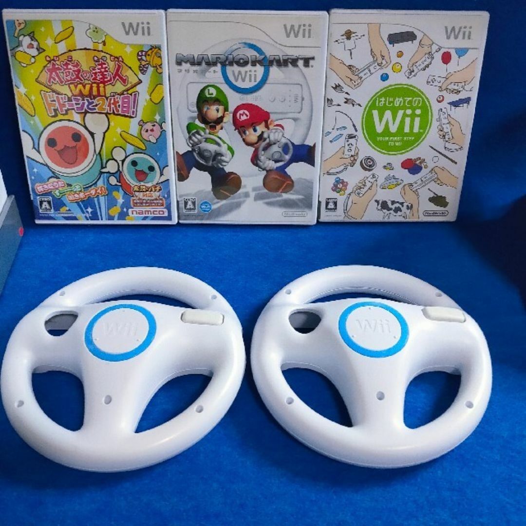 Wii - 任天堂 Wii マリオカート ハンドル 太鼓の達人 タタコン Wii - 任天堂 Wii マリオカート ハンドル 太鼓の達人 タタコン