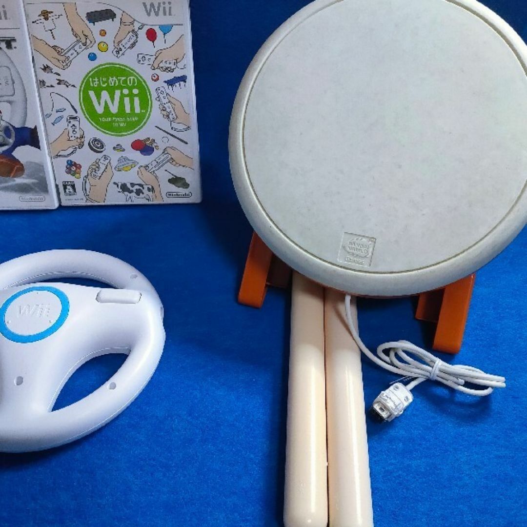 Wii - 任天堂 Wii マリオカート ハンドル 太鼓の達人 タタコン Wii - 任天堂 Wii マリオカート ハンドル 太鼓の達人 タタコン